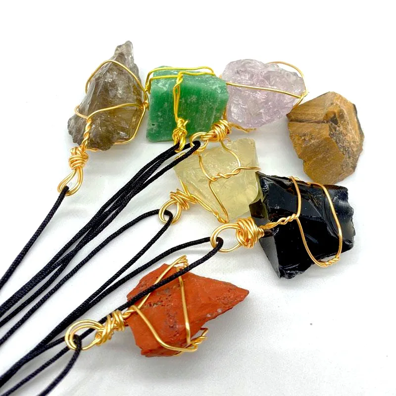 Irregular Natural Stone Crystal Healing Handmade Pendant Necklaces Original Style For Women Men Decor Jewelry
Irregular Natural Stone Crystal Healing Handmade Pendant Necklaces Original Style For Women Men Decor Jewelry