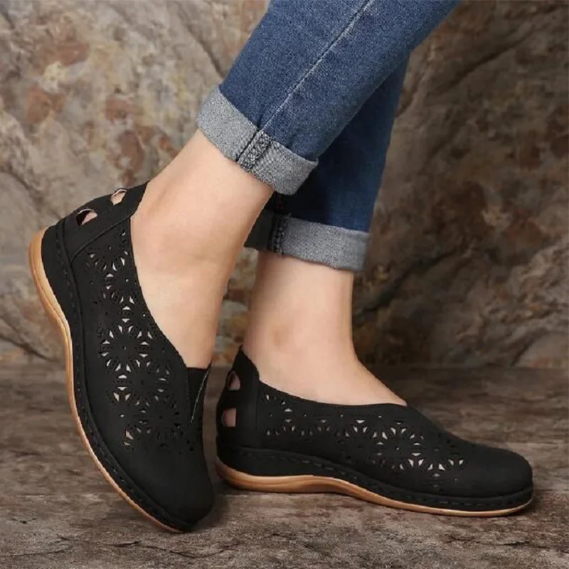 Women Sandals Woman Moccosins Hollow Out Female Retro Wedges Shoes Summer 2021 Sandalias Vintage Casual Sewing Shoes
Women Sandals Woman Moccosins Hollow Out Female Retro Wedges Shoes Summer 2021 Sandalias Vintage Casual Sewing Shoes