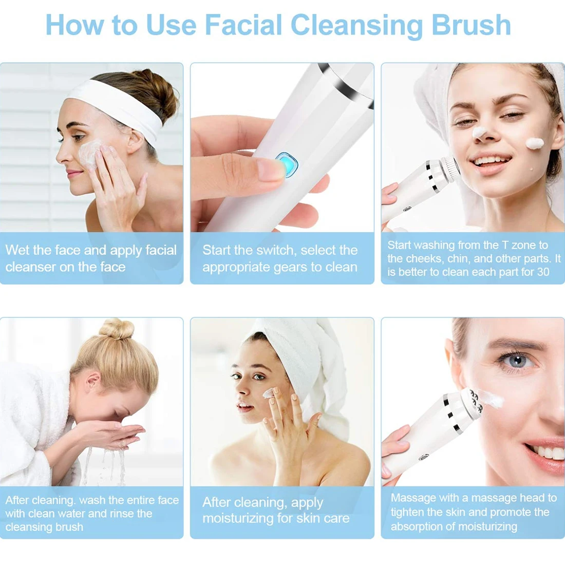 BeeRuddy 4 in 1 Facial Cleansing Brush Rechargeable Electric Waterproof Spin Sonic Exfoliating Face Scrubber Brush Kit Skin Care 
BeeRuddy 4 in 1 Facial Cleansing Brush Rechargeable Electric Waterproof Spin Sonic Exfoliating Face Scrubber Brush Kit Skin Care