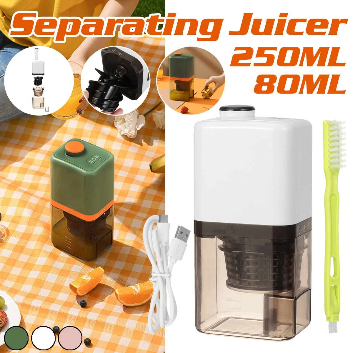 New Square Mini Slow Juicer Portable Electric Fruit Separating Juicer Food Processing juicing Machine Sports Kettle Juice Cup
New Square Mini Slow Juicer Portable Electric Fruit Separating Juicer Food Processing juicing Machine Sports Kettle Juice Cup