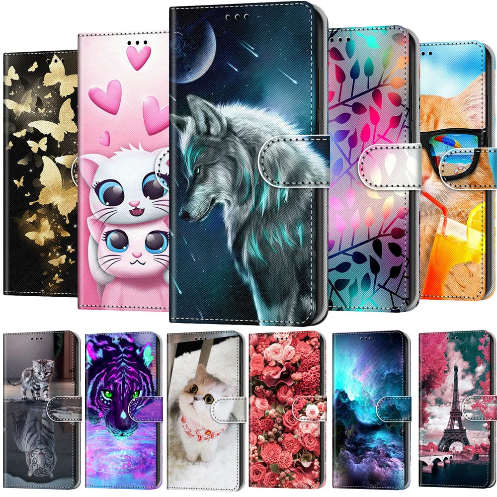 Кожаный чехол для Huawei Y3 / Y5 lite 2017 2018 бумажник Y9 Enjoy 8 Plus Карманный с подставкой и