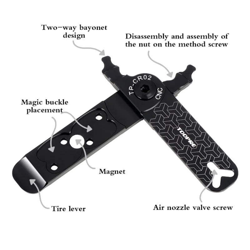 5 In 1 Multi Functional Tool Bicycle Master Link Plier Bike Chain Missing Quick Connector Tire Valve Lever Buckle
5 In 1 Multi Functional Tool Bicycle Master Link Plier Bike Chain Missing Quick Connector Tire Valve Lever Buckle