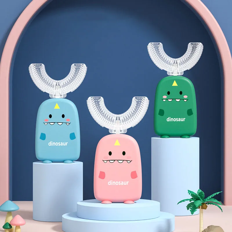 Cartoon Dinosaur Silicone Baby Toothbrush U-Shape Infant Toddler Teeth Care Soft Handle Oral Newborn Girl Boy Mouth Clean Tool
Cartoon Dinosaur Silicone Baby Toothbrush U-Shape Infant Toddler Teeth Care Soft Handle Oral Newborn Girl Boy Mouth Clean Tool