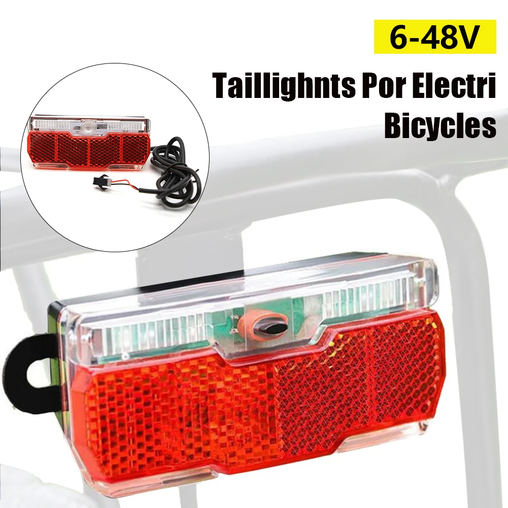 6V-48V E-bike Electric Bike Rear Light Ebike Tail Light LED Safety Warning Rear Lamp For E-Scooter Electric Bike Accessories
6V-48V E-bike Electric Bike Rear Light Ebike Tail Light LED Safety Warning Rear Lamp For E-Scooter Electric Bike Accessories