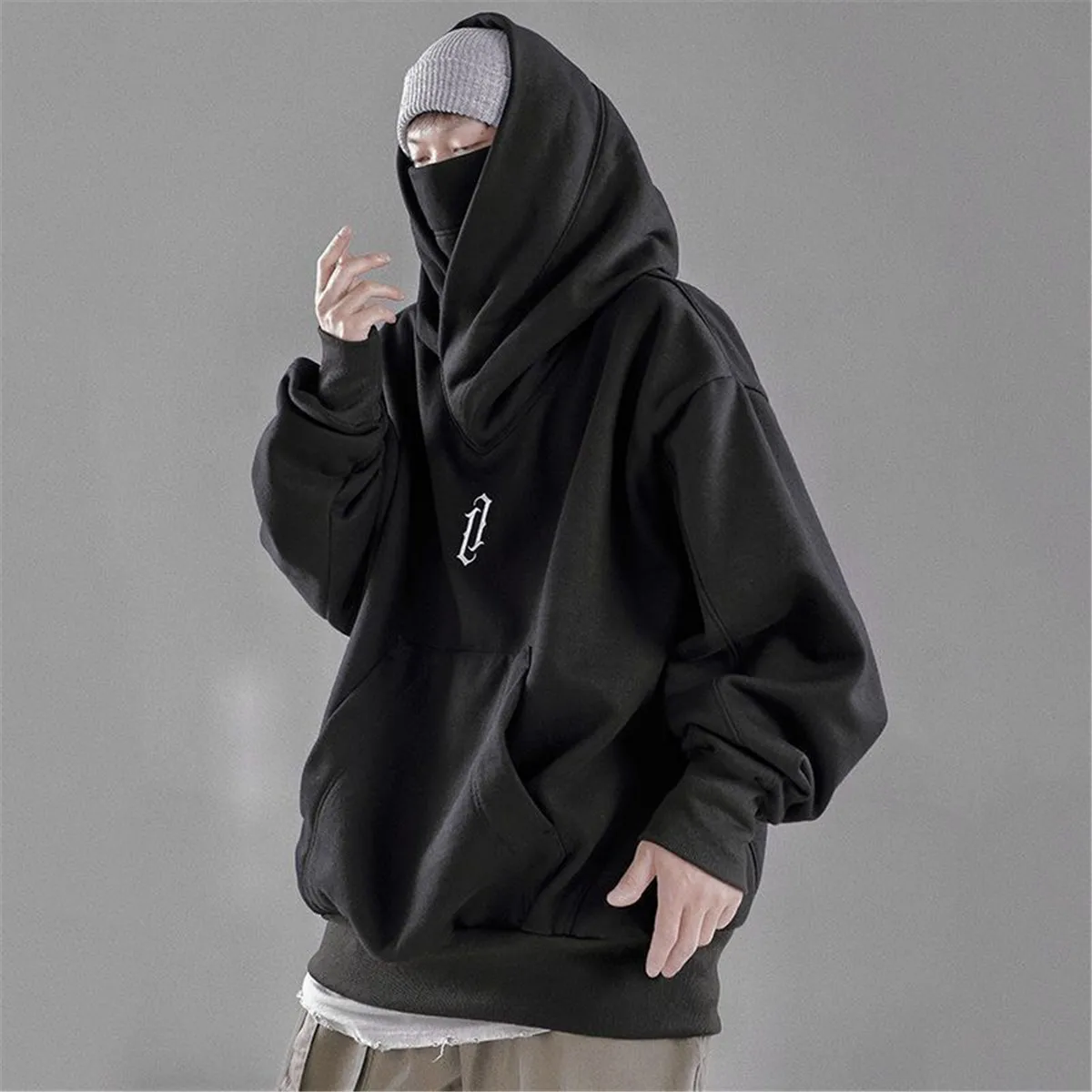 Black Gothic Sweatshirt Male Pullover Autumn Hoodie Hooded Long Sleeve Loose Harajuku Couple Tops Streetwear Winter Men Clothes
Black Gothic Sweatshirt Male Pullover Autumn Hoodie Hooded Long Sleeve Loose Harajuku Couple Tops Streetwear Winter Men Clothes