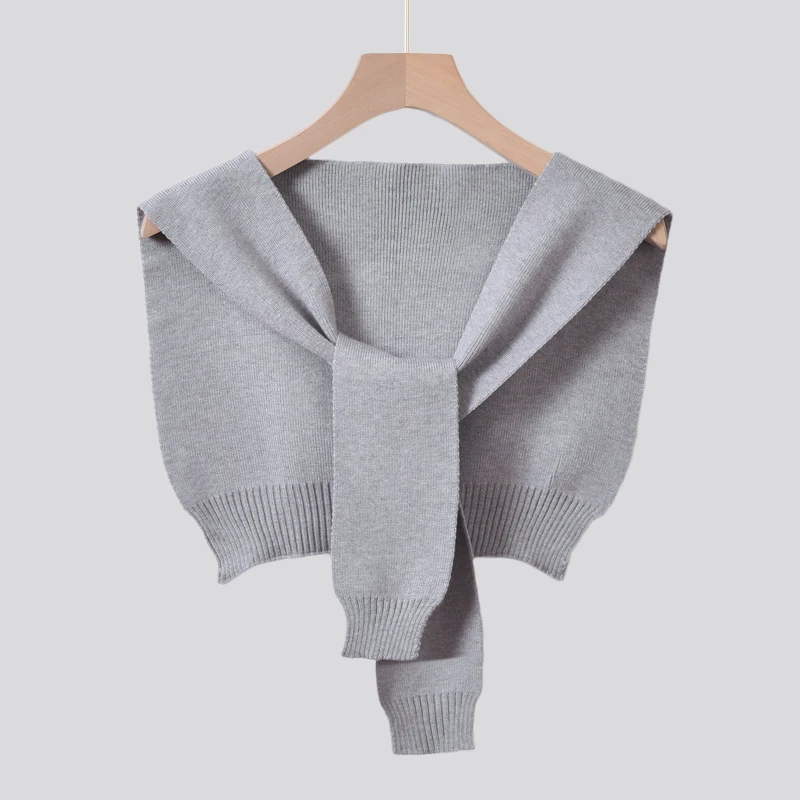 Fashion Knitted False Collar Shawls Faux Cashmere Poncho 2021 Spring Solid Blue Small Cape Shoulder Wrap Knitted Scarf for Women 
Fashion Knitted False Collar Shawls Faux Cashmere Poncho 2021 Spring Solid Blue Small Cape Shoulder Wrap Knitted Scarf for Women