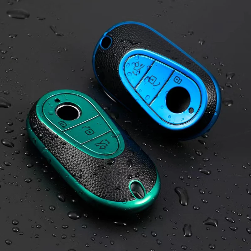 Leather TPU Car Key Case Cover for Mercedes Benz 2021+ C /S Class W223 W206 C200 C260 S350L S400L S450L S500L Protector Keychain
Leather TPU Car Key Case Cover for Mercedes Benz 2021+ C /S Class W223 W206 C200 C260 S350L S400L S450L S500L Protector Keychain