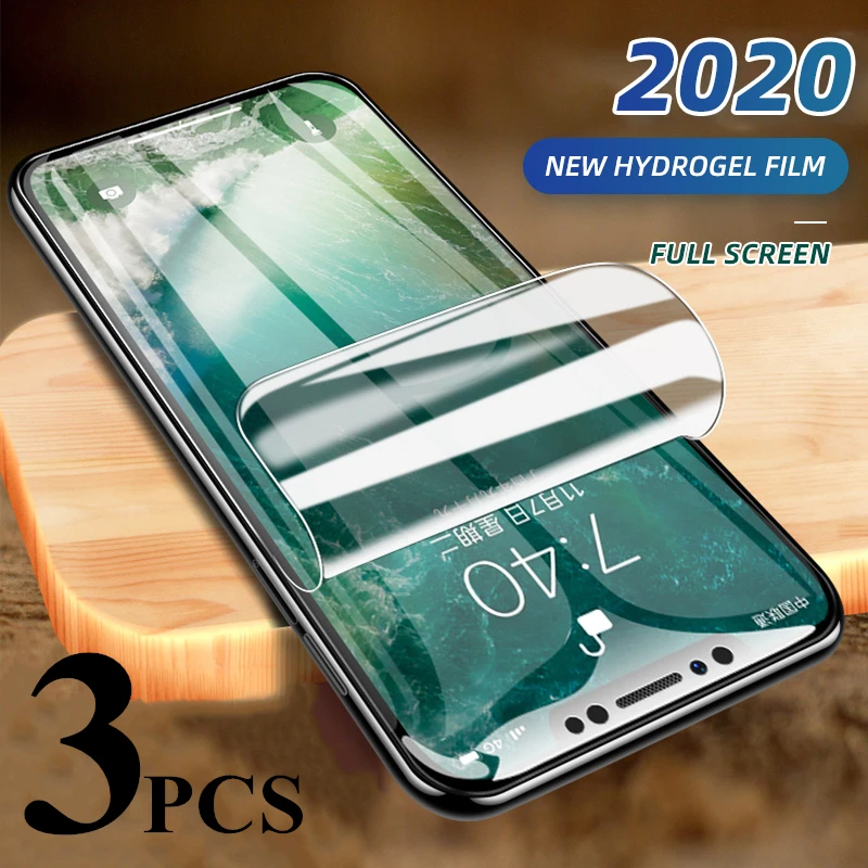 3PCS Full Cover Hydrogel Film Screen Protector For iPhone 12 11 Pro Max Screen Protector On iPhone X XR XS MAX 6 7 8 Plus 5S SE
3PCS Full Cover Hydrogel Film Screen Protector For iPhone 12 11 Pro Max Screen Protector On iPhone X XR XS MAX 6 7 8 Plus 5S SE