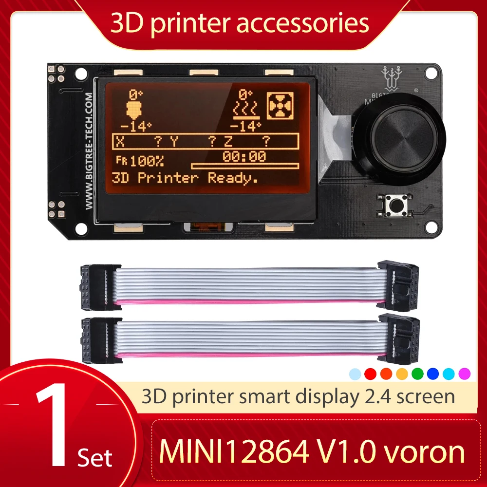 MINI 12864 V1.0 LCD Display Screen Mini12864 Smart Display 3D Printer Parts BTT SKR Pro SKR V1.4 MKS Board VORON 2.4 DIY Kit
MINI 12864 V1.0 LCD Display Screen Mini12864 Smart Display 3D Printer Parts BTT SKR Pro SKR V1.4 MKS Board VORON 2.4 DIY Kit
