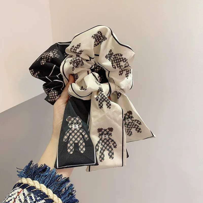 New Korean Streamer Large Intestine Bear Ribbon Elastic Hair Bands Retro Elegant Satin Bow Hair Tie Scrunchies Hair Accessories
New Korean Streamer Large Intestine Bear Ribbon Elastic Hair Bands Retro Elegant Satin Bow Hair Tie Scrunchies Hair Accessories