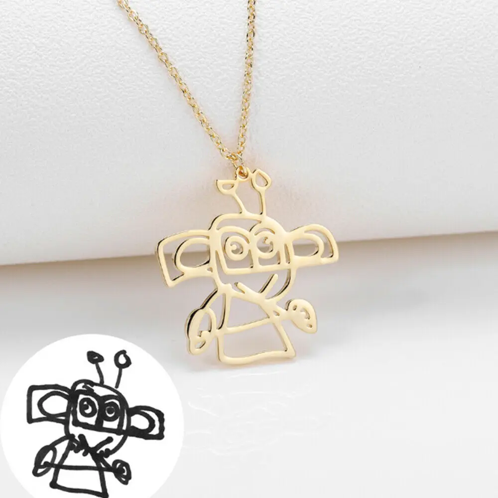 CustomizedSherman Children's Drawing Board Necklace Children's Artwork Picture Personalized Necklace Logo Pendant Gift
CustomizedSherman Children's Drawing Board Necklace Children's Artwork Picture Personalized Necklace Logo Pendant Gift