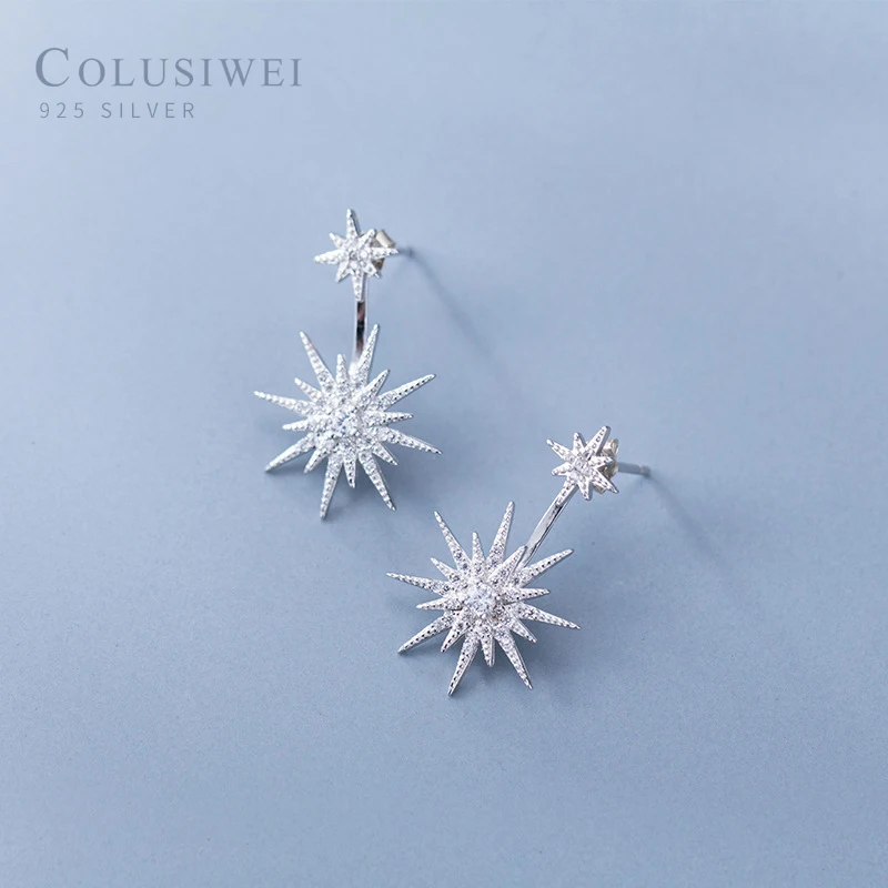 Colusiwei Luxury Statement Wedding Jewelry Sparkling Clear CZ Earrings With Star Women Genuine 925 Sterling Silver Fine Jewelry
Colusiwei Luxury Statement Wedding Jewelry Sparkling Clear CZ Earrings With Star Women Genuine 925 Sterling Silver Fine Jewelry