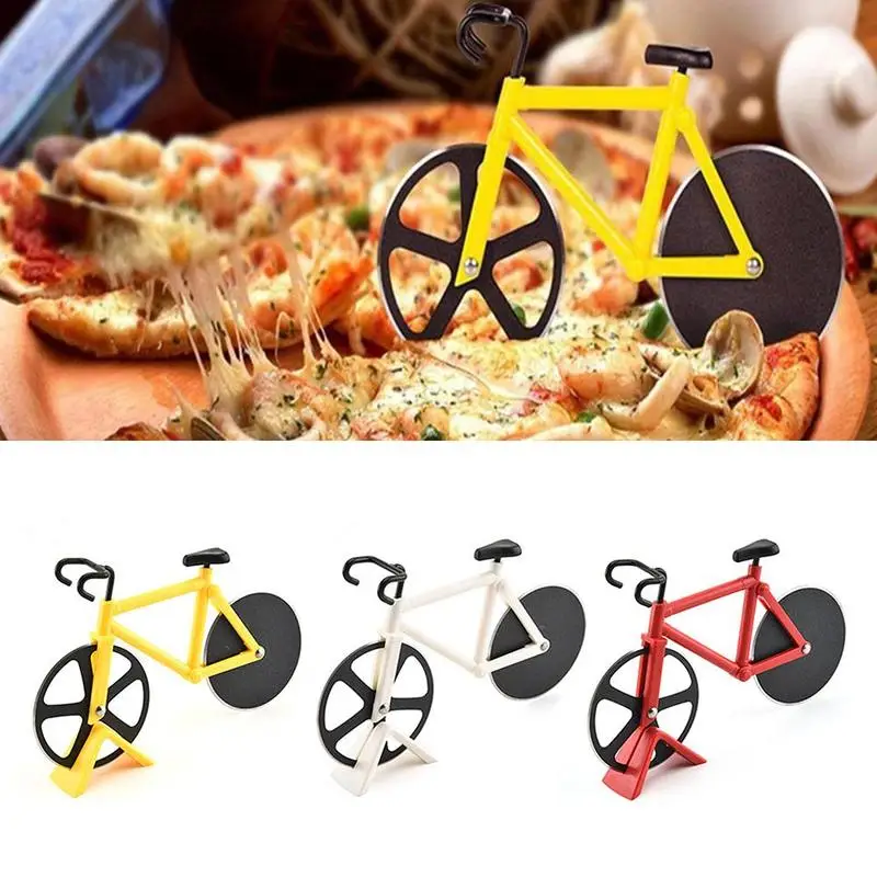 2020New Design Stainless Steel Pizza Knife Two-Wheel Cutter Pizza Cutting Shape Pizza Pizza Tool Bicycle Knife Round knives P3P3
2020New Design Stainless Steel Pizza Knife Two-Wheel Cutter Pizza Cutting Shape Pizza Pizza Tool Bicycle Knife Round knives P3P3