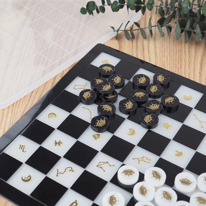 Chess Set and Checkers Game Board Resin Mold International Checkers Toy Moulds X7YC
Chess Set and Checkers Game Board Resin Mold International Checkers Toy Moulds X7YC