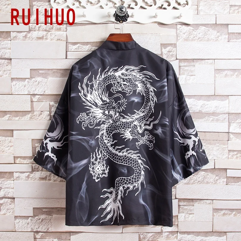RUIHUO Print Kimono Men Clothing Summer Harajuku Kimono Cardigans Tops Male Shirt Japanese Streetwear M-5XL 2021 New Arrivals
RUIHUO Print Kimono Men Clothing Summer Harajuku Kimono Cardigans Tops Male Shirt Japanese Streetwear M-5XL 2021 New Arrivals