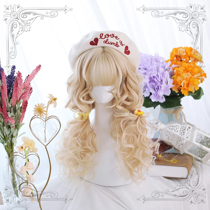 High Quality Multicolor Lolita Chocolate And Golden Air Bangs Mid-Length Wool Curly Hair Wig Cosplay Party
High Quality Multicolor Lolita Chocolate And Golden Air Bangs Mid-Length Wool Curly Hair Wig Cosplay Party