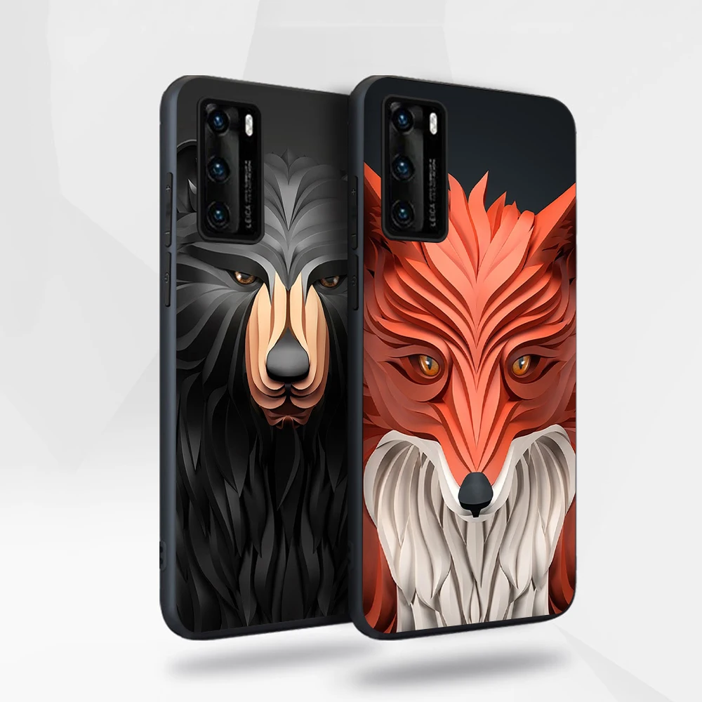 Wolf Lion Owl Case for Huawei P40 P30 P20 Honor 30 20 10 20i Mate 40 30 20 Lite Pro P Smart Plus 2019 Soft TPU Phone Funda Coque
Wolf Lion Owl Case for Huawei P40 P30 P20 Honor 30 20 10 20i Mate 40 30 20 Lite Pro P Smart Plus 2019 Soft TPU Phone Funda Coque