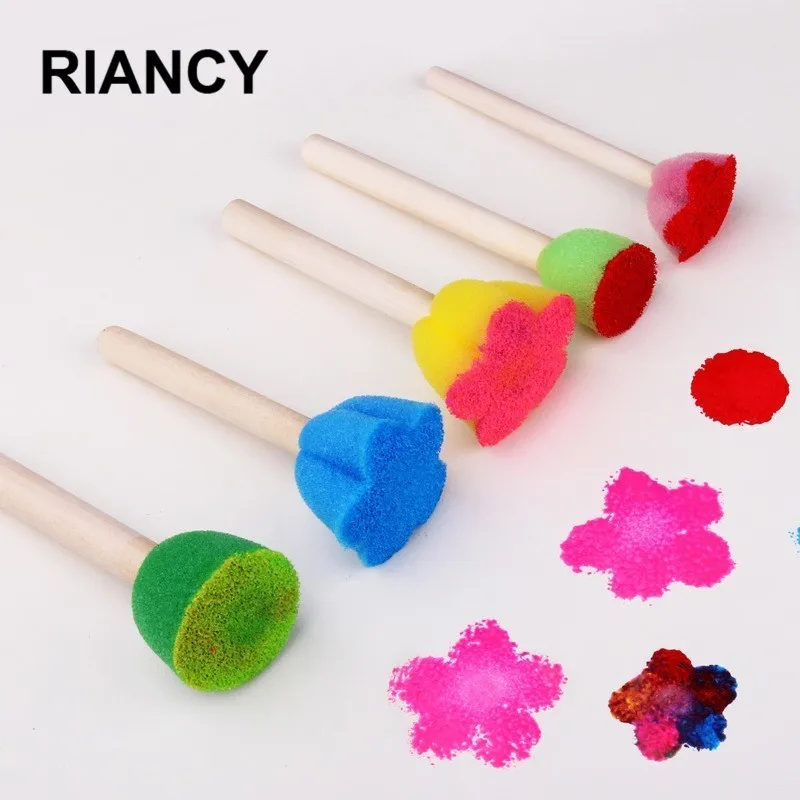 

5 PCS/set Creative Colorful Paint Brushes Set For Kids Drawing Acrylic Painting Art Supplies Watercolor Oil Brushes 03160
