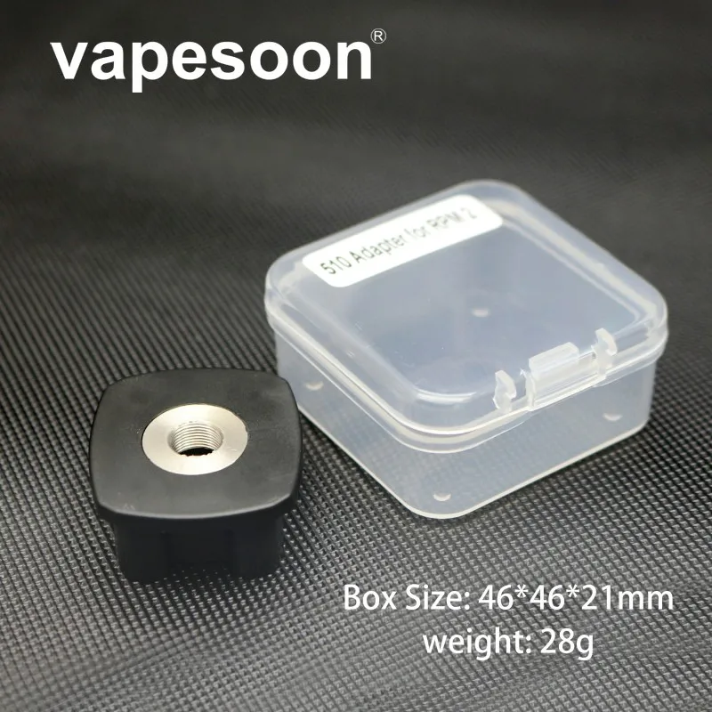Vapesoon High Quality 510 Ruck Adapter for Electronic Cigarette Vape SMOK RPM2 Kit Box Mod Vaporizer DIY Pod 
Vapesoon High Quality 510 Ruck Adapter for Electronic Cigarette Vape SMOK RPM2 Kit Box Mod Vaporizer DIY Pod