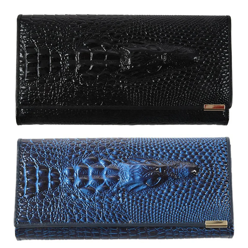 2 Pcs Women Wallet Female 3D Embossing Alligator Ladies Crocodile Long Clutch Wallets,Black & Dark Blue
2 Pcs Women Wallet Female 3D Embossing Alligator Ladies Crocodile Long Clutch Wallets,Black & Dark Blue