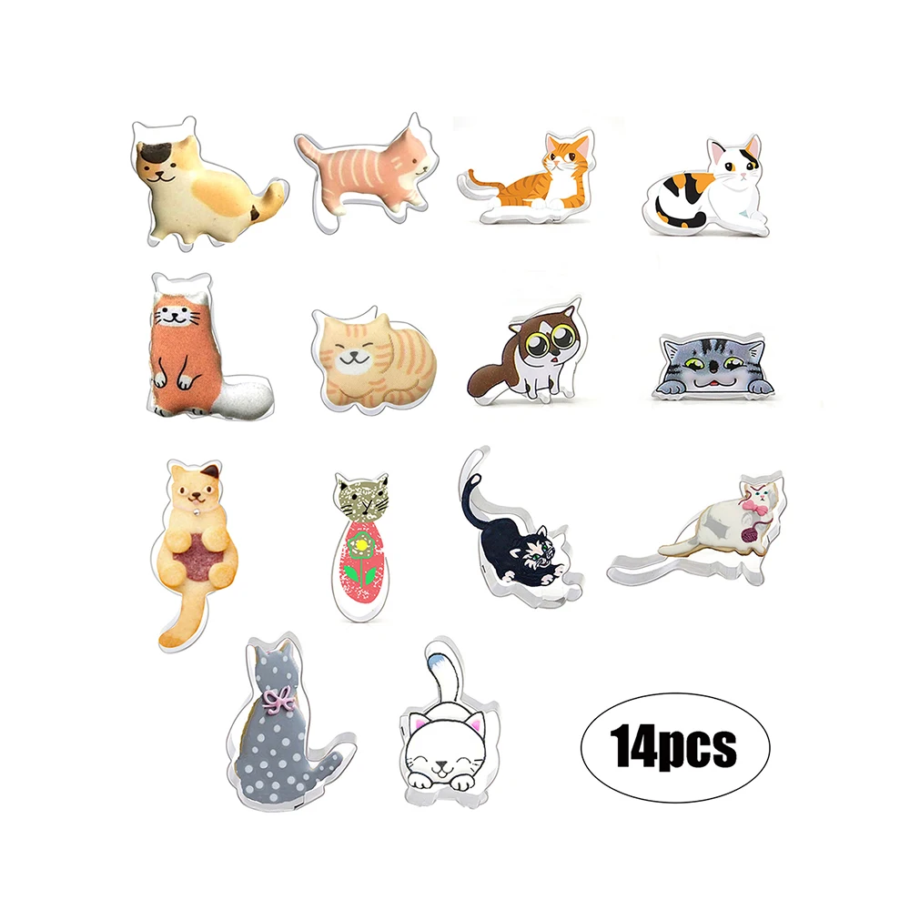 14 Pcs/set Creative Cookie Cutter Mold Cat Shape Biscuit Mold Set Fondant Cake Moulds Cake Mold Baking Kitchen Tools
14 Pcs/set Creative Cookie Cutter Mold Cat Shape Biscuit Mold Set Fondant Cake Moulds Cake Mold Baking Kitchen Tools
