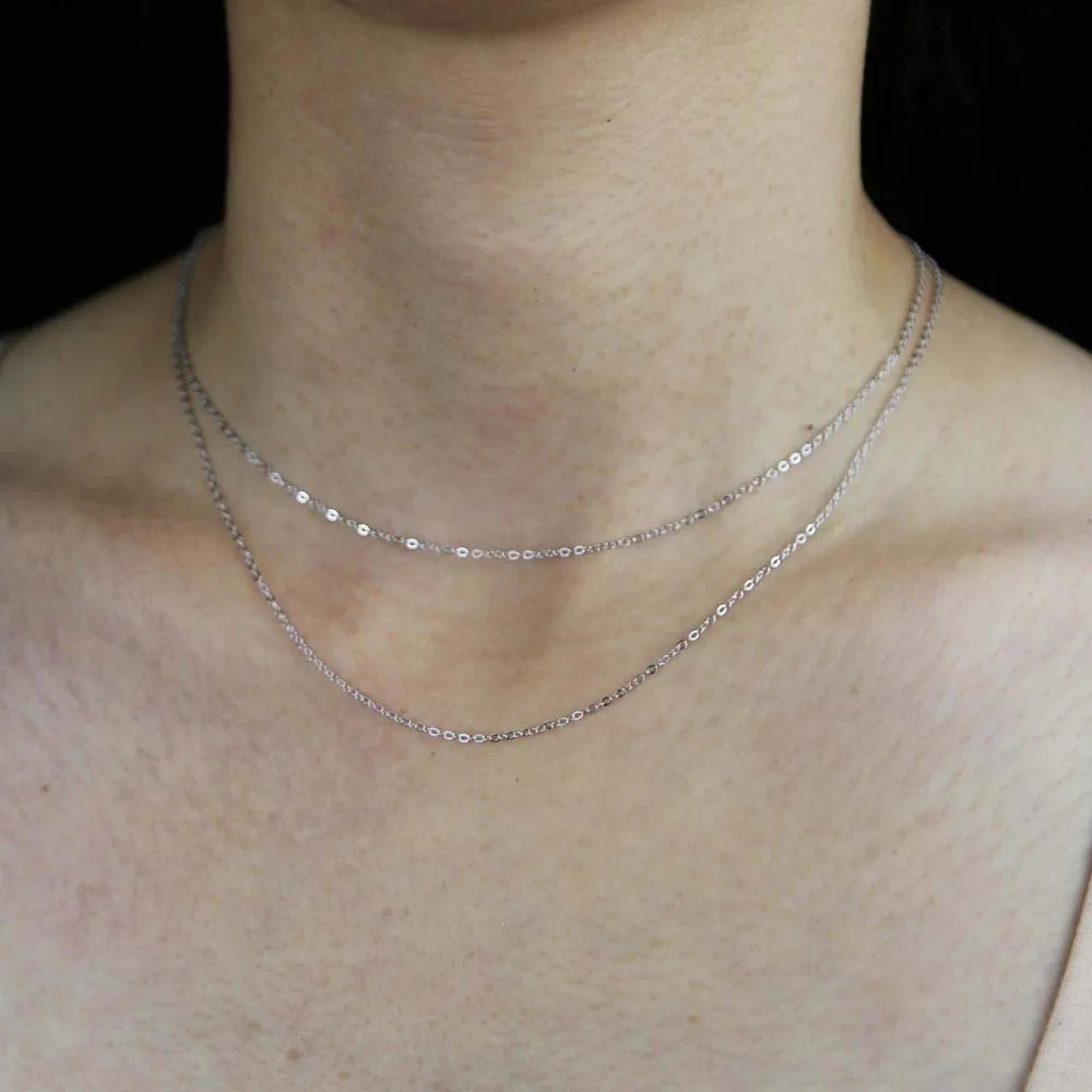 Simple fashion 925 sterling silver link chain with spring clasp rhodium plated wedding necklace for women ladt faith Necklace
Simple fashion 925 sterling silver link chain with spring clasp rhodium plated wedding necklace for women ladt faith Necklace