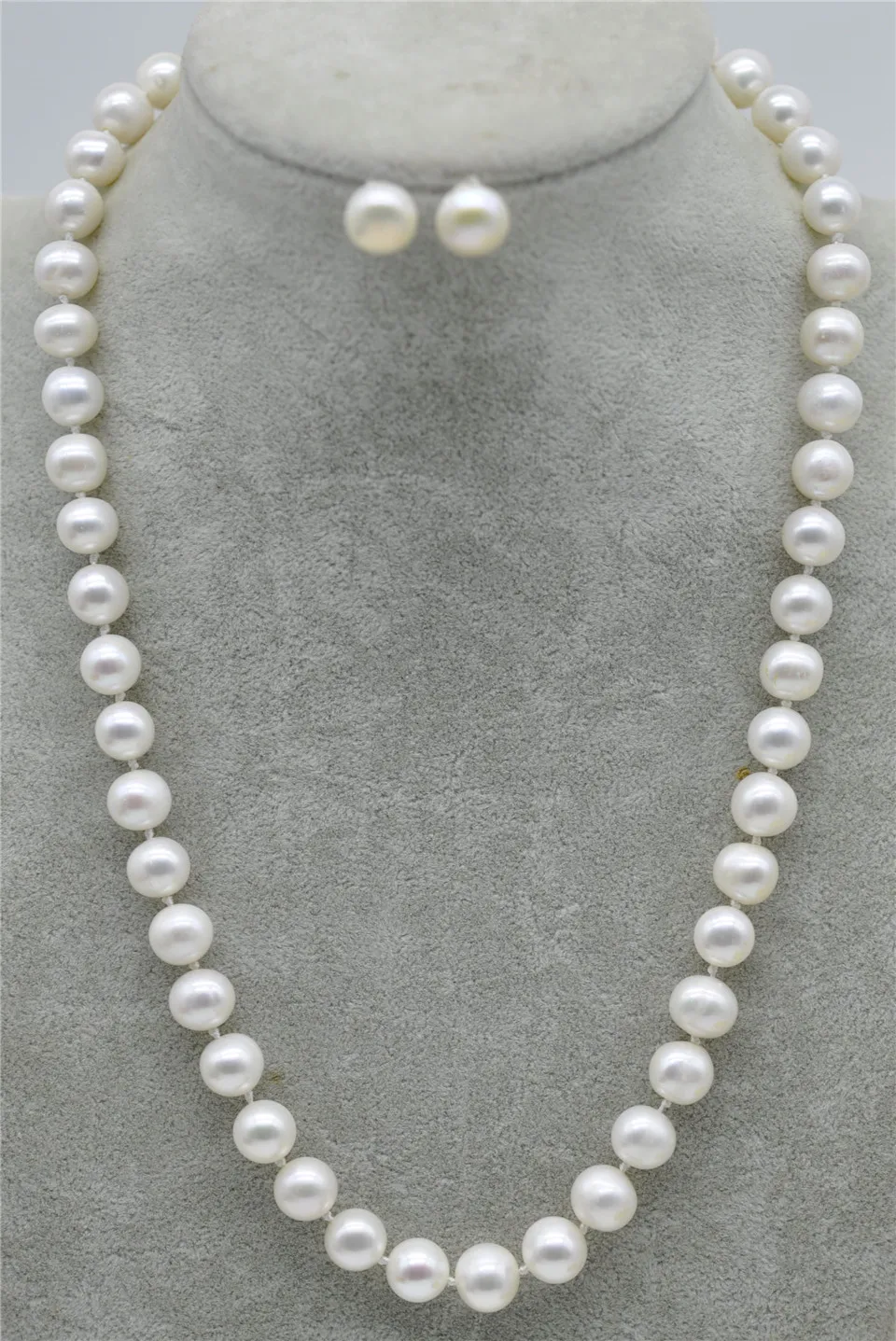 HABITOO Necklace Earring Set LONG 7-8MM White Real Natural Cultured Pearl 18" Jewelry Chains for Woman жемчужное ожерелье
HABITOO Necklace Earring Set LONG 7-8MM White Real Natural Cultured Pearl 18" Jewelry Chains for Woman жемчужное ожерелье