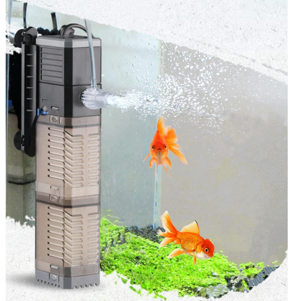 

Погружной Губчатый Фильтр SUNSUN 4 в 1, кислородный воздушный насос, циркуляционный насос для воды для аквариума, внутренний фильтр