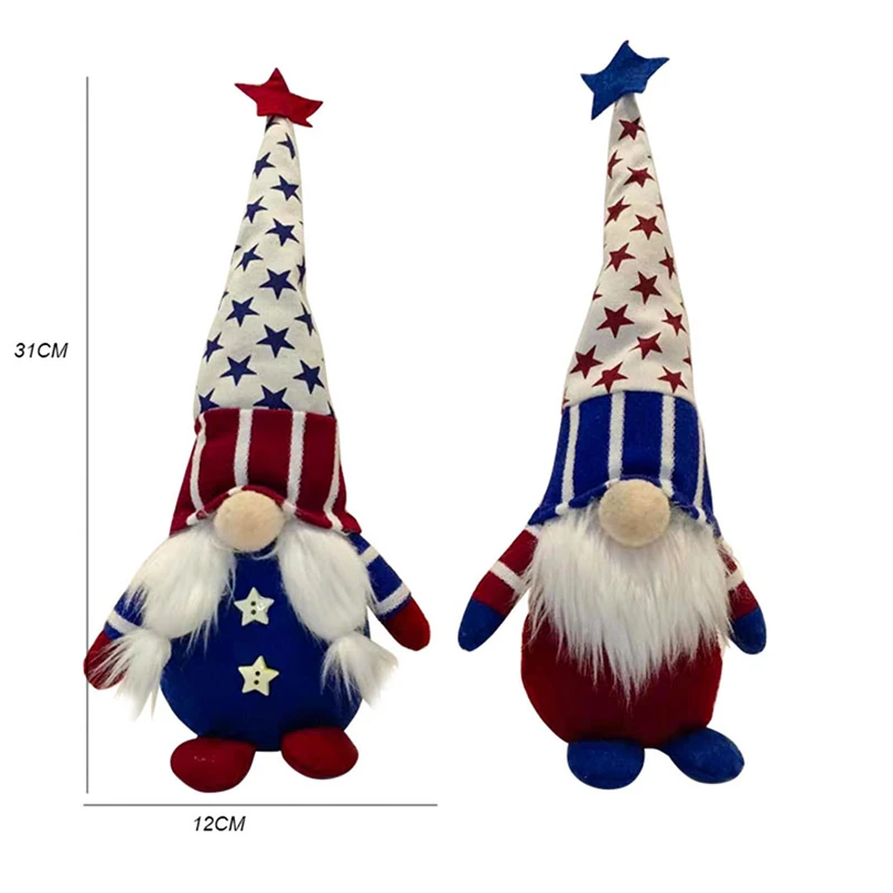2PCS American Independence Day Patriotic Gnome Plush Election Decoration Living Room Desktop Decoration Table,Ornament J60
2PCS American Independence Day Patriotic Gnome Plush Election Decoration Living Room Desktop Decoration Table,Ornament J60