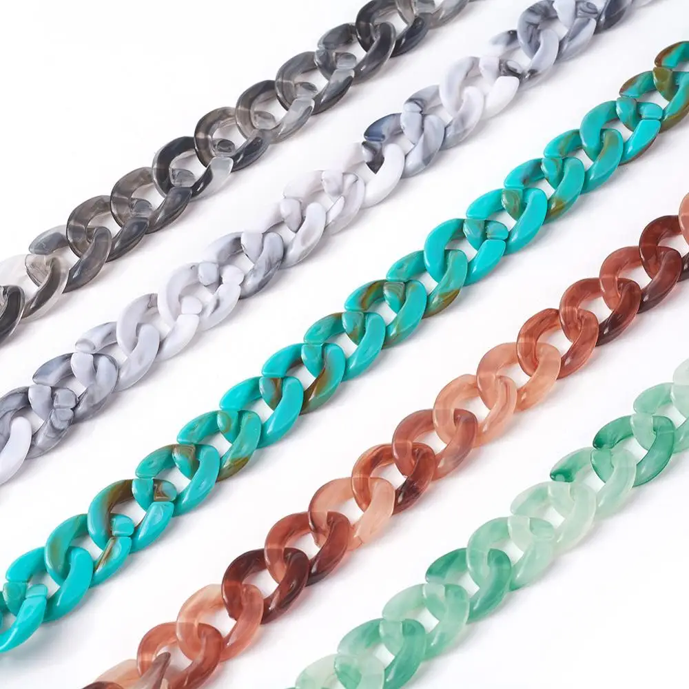 70cm/strand Acrylic Curb Chains Links For DIY Sunglasses Chain Jewelry Bracelet Necklace Making Findings Accessories 27.56"
70cm/strand Acrylic Curb Chains Links For DIY Sunglasses Chain Jewelry Bracelet Necklace Making Findings Accessories 27.56"
