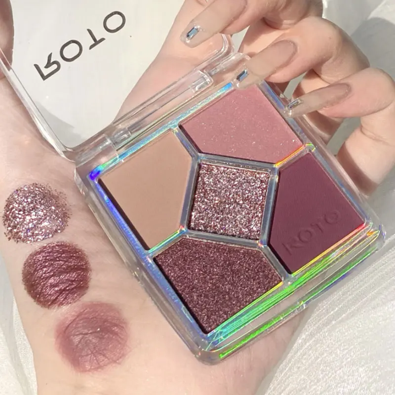 Professional New Shiny Eye Shadow Palette 5 Colors Pigment Easy To Color Eyeshadow Cosmetic Pallete Brighten Shimmer Eye Make Up
Professional New Shiny Eye Shadow Palette 5 Colors Pigment Easy To Color Eyeshadow Cosmetic Pallete Brighten Shimmer Eye Make Up
