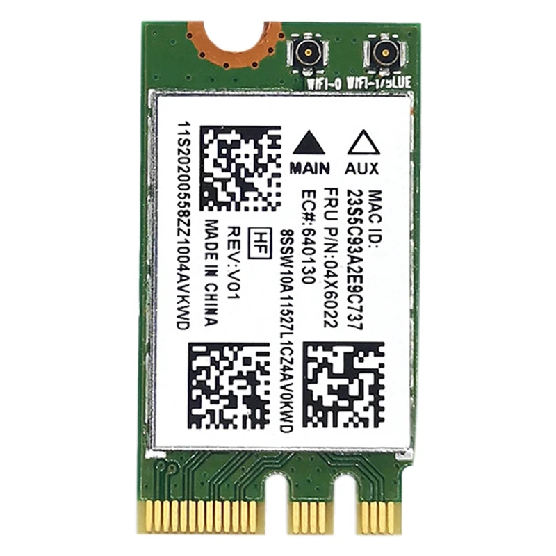 QCNFA335 Wireless Network Card, NGFF M2 Interface 4.0 Bluetooth Wireless Network Card Support System Win7/Win8/Win10 
QCNFA335 Wireless Network Card, NGFF M2 Interface 4.0 Bluetooth Wireless Network Card Support System Win7/Win8/Win10