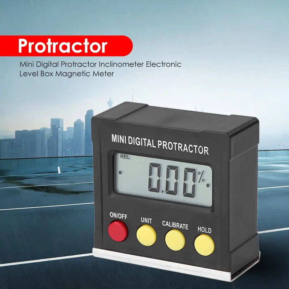 Digital Angle Gauge Level Protractor Inclinometer Angle Finder Level Angle Meter Calibration Button To Any Reference Surface
Digital Angle Gauge Level Protractor Inclinometer Angle Finder Level Angle Meter Calibration Button To Any Reference Surface