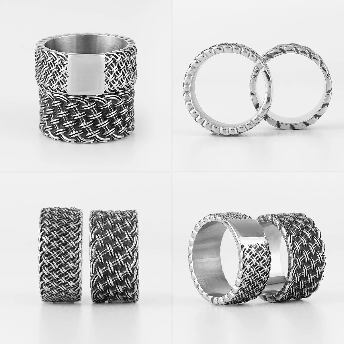 Love Interweaving Weave Stainless Steel Mens Rings Punk Simple Retro for Male Boyfriend Biker Jewelry Creativity Gift Wholesale
Love Interweaving Weave Stainless Steel Mens Rings Punk Simple Retro for Male Boyfriend Biker Jewelry Creativity Gift Wholesale
