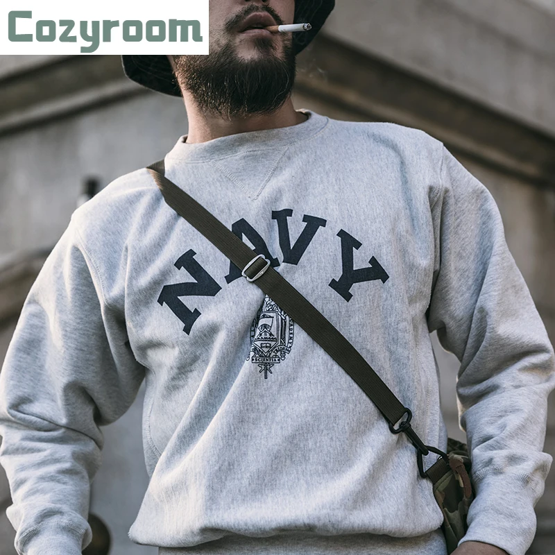 Cozyroom US Naval Academy Sweatshirts 580gsm Retro Men Solid Reverse Weave Pullover
Cozyroom US Naval Academy Sweatshirts 580gsm Retro Men Solid Reverse Weave Pullover