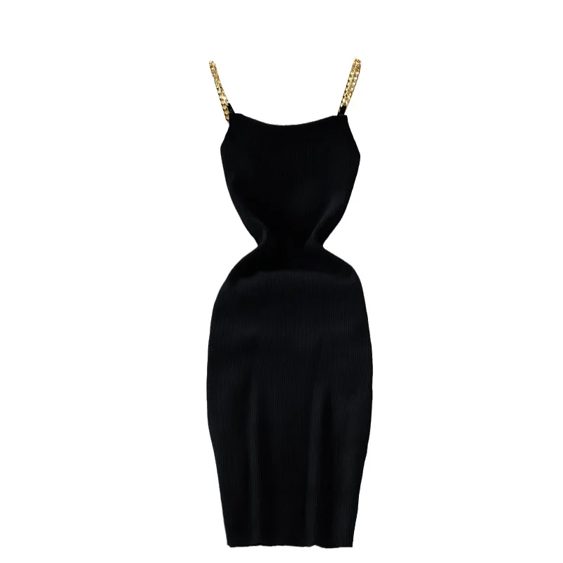 2021 Summer New Sexy Knitted Chain Vest Dress Girls Midi Camisole Suspender Strap Bodycon Dresses Women Lady
2021 Summer New Sexy Knitted Chain Vest Dress Girls Midi Camisole Suspender Strap Bodycon Dresses Women Lady