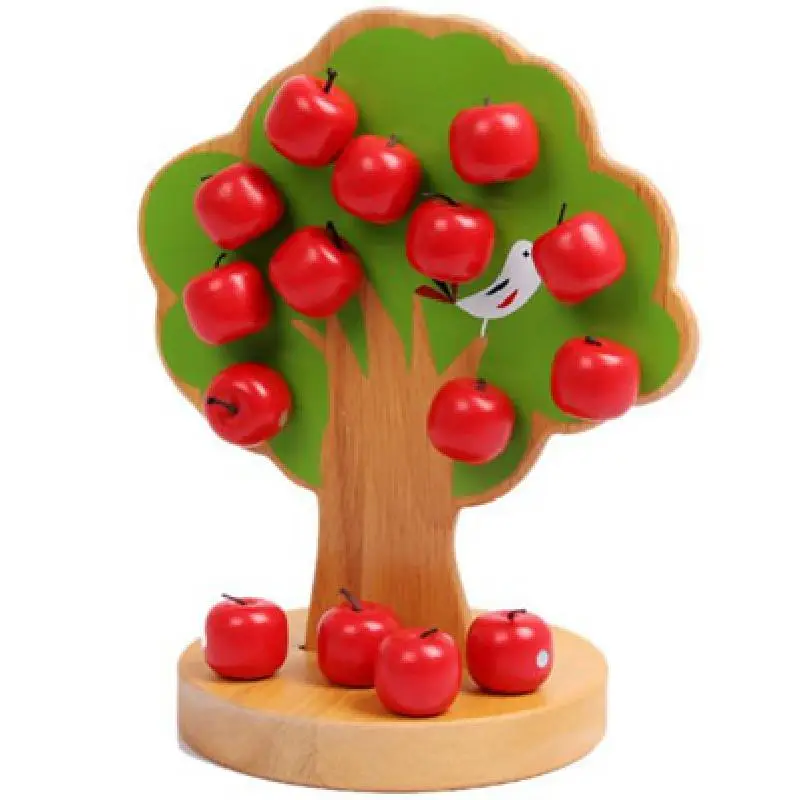 Wooden Montessori Magnetic Apple Tree Building Block Toys For Kids Baby Pick Fruit Educational Mathematics Game Children Toy
Wooden Montessori Magnetic Apple Tree Building Block Toys For Kids Baby Pick Fruit Educational Mathematics Game Children Toy