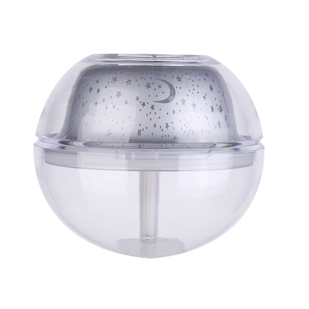 500ML Air Humidifier Transparent USB Humidifier Mist Maker with Projection Function Crystal Night Light (Silver)
500ML Air Humidifier Transparent USB Humidifier Mist Maker with Projection Function Crystal Night Light (Silver)