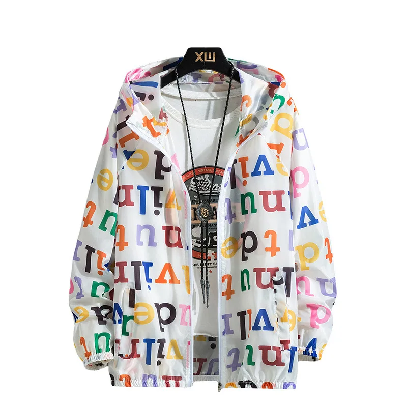 Sun protection clothing men's summer jacket letters lightweight jacket couple casual thin upper clothes men's clothing
Sun protection clothing men's summer jacket letters lightweight jacket couple casual thin upper clothes men's clothing