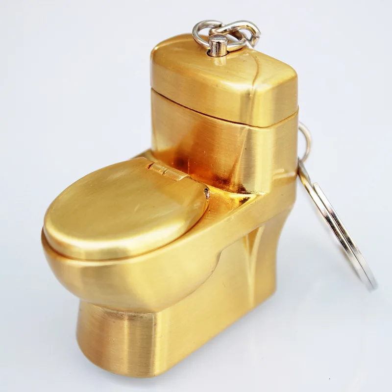 Creative Compact Toilet Gas Lighter KeyChain Butane Lighter Inflated Toilet bowl Key Chain Lighter Bar Metal Funny Toys
Creative Compact Toilet Gas Lighter KeyChain Butane Lighter Inflated Toilet bowl Key Chain Lighter Bar Metal Funny Toys
