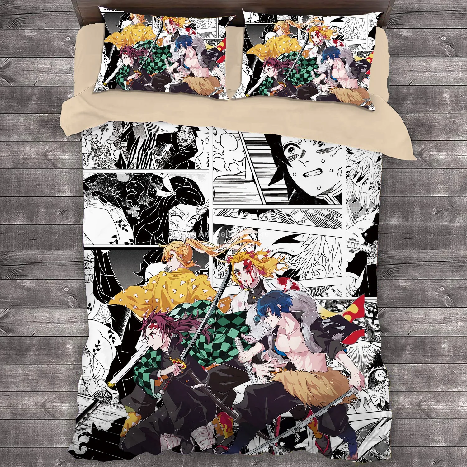 Hot Anime Demon Slayer 3D Print Bedding Set Comic Bedroom Bed Duvet Cover Sets For Home Bedclothes Queen King Single Size Gift
Hot Anime Demon Slayer 3D Print Bedding Set Comic Bedroom Bed Duvet Cover Sets For Home Bedclothes Queen King Single Size Gift