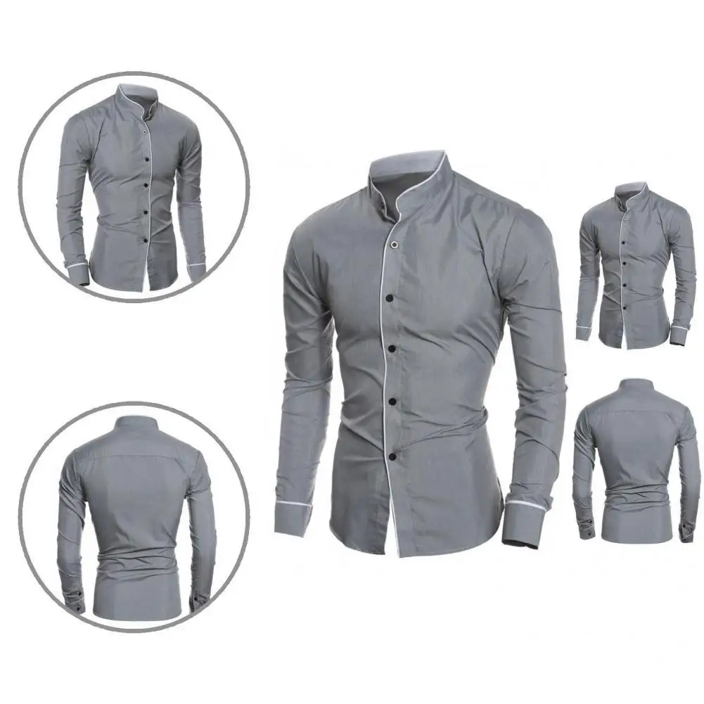 Fit Fabulous Solid Color Men Shirt Simple Male Shirt Soft for Work
Fit Fabulous Solid Color Men Shirt Simple Male Shirt Soft for Work