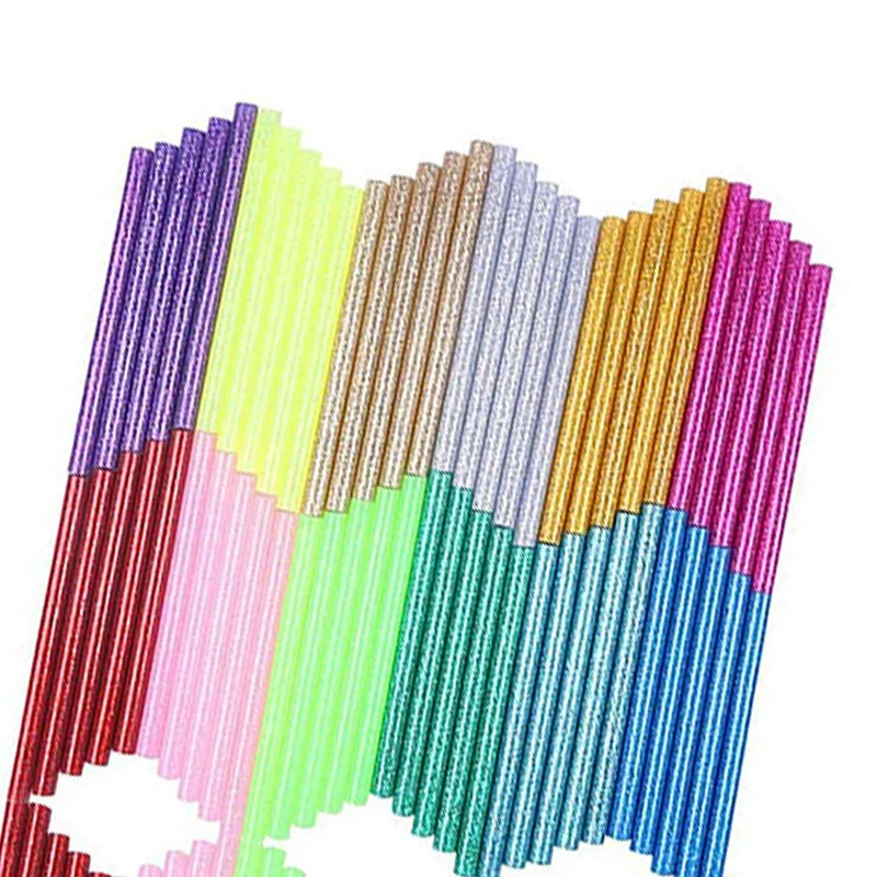 Multicolored Hot Glue Sticks Glitter Bling-Bling Mini Hot Melt Glue Sticks 0.28in x 4in for DIY Coloring(12 Colors)
Multicolored Hot Glue Sticks Glitter Bling-Bling Mini Hot Melt Glue Sticks 0.28in x 4in for DIY Coloring(12 Colors)