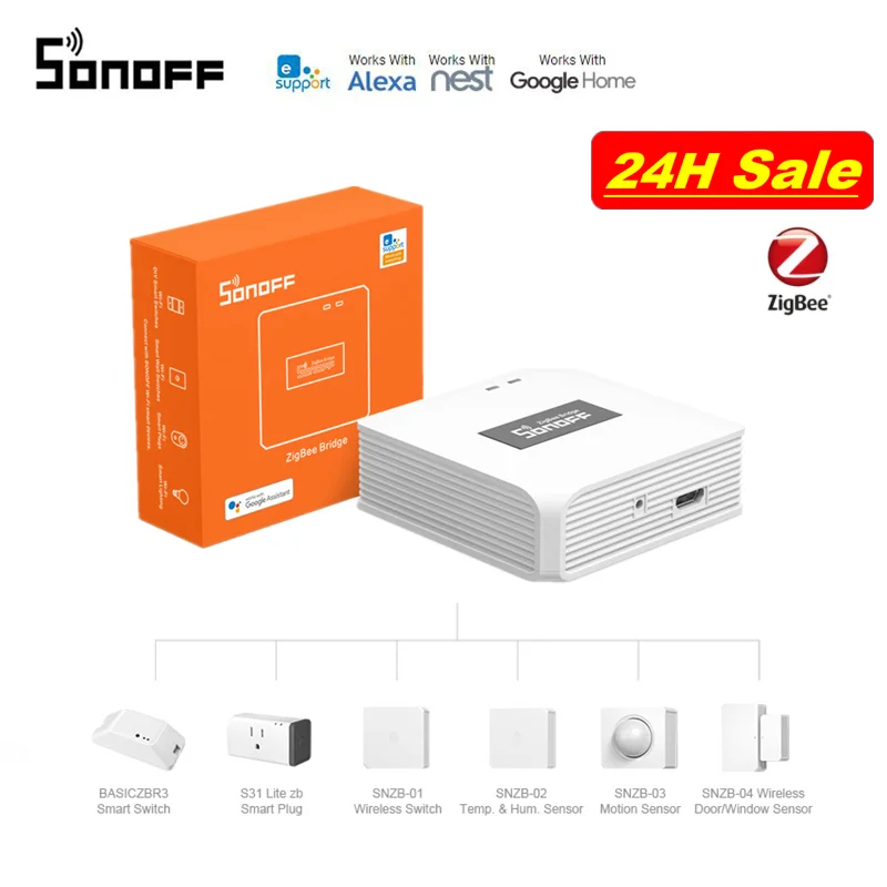 2021 SONOFF Zigbee ZBBridge Request SNZB ZBMINI/Wireless Switch Temperature/Motion/Door Smart Sensor Work With Alexa Google Home |