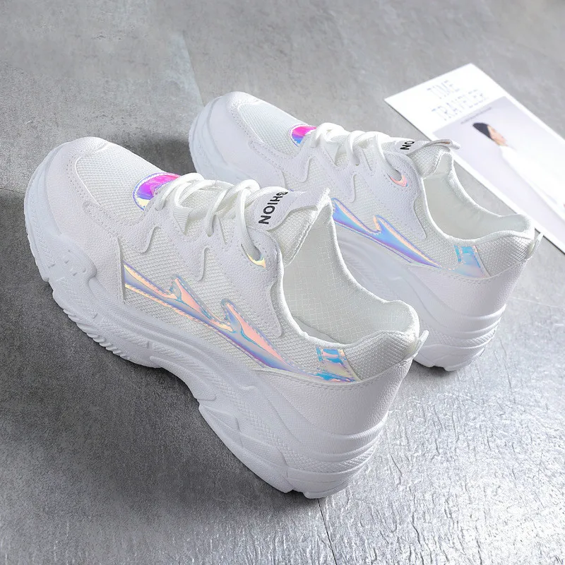 Women Breathable Mesh Sneakers Lace Up Casual Sports Shoes Platform Wedges Autumn Little white shoes single shoes
Women Breathable Mesh Sneakers Lace Up Casual Sports Shoes Platform Wedges Autumn Little white shoes single shoes