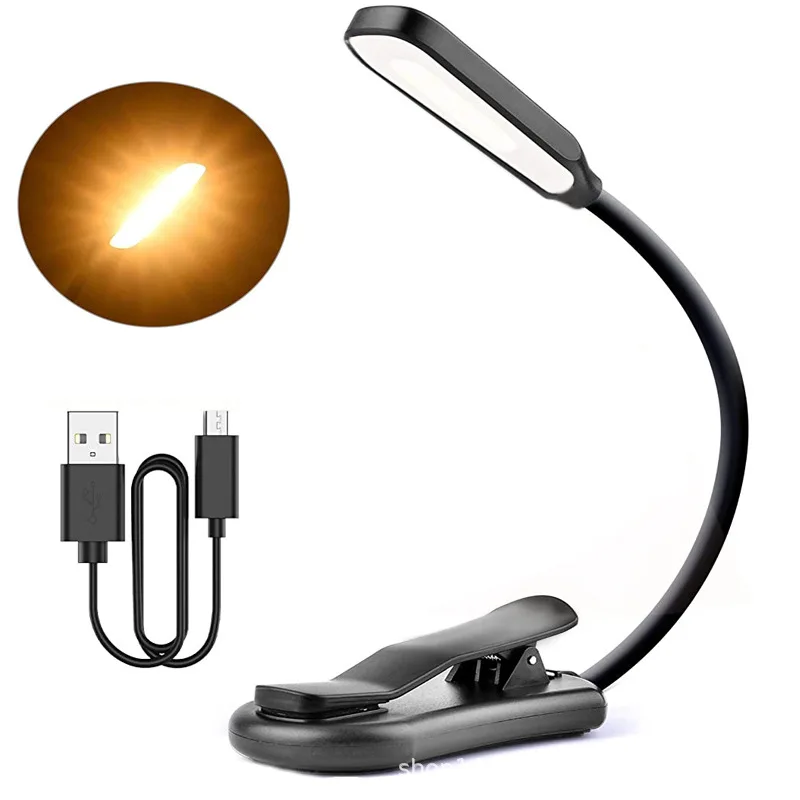 Rechargeable Table Light 7 LED Night Reading Lamp Office Desk Accessories 3-Level Lighting Flexible Easy Clip Lights for Bedroom
Rechargeable Table Light 7 LED Night Reading Lamp Office Desk Accessories 3-Level Lighting Flexible Easy Clip Lights for Bedroom