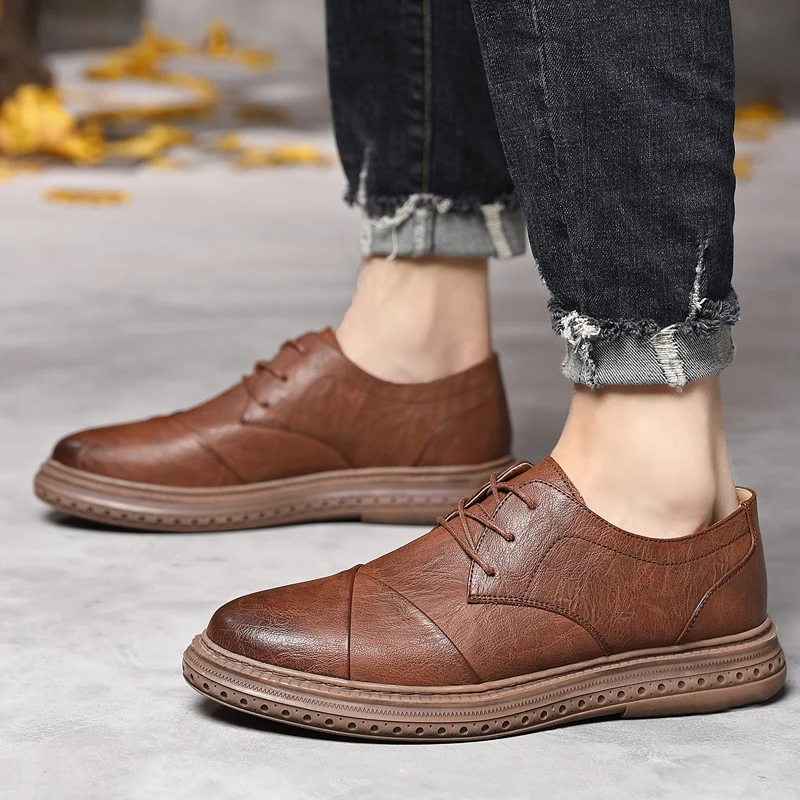 Men Casual Shoes lace up Brand Leather Male Driving Shoes oxfords Handmade Quality Man fashion Shoes Flats Moccasins
Men Casual Shoes lace up Brand Leather Male Driving Shoes oxfords Handmade Quality Man fashion Shoes Flats Moccasins