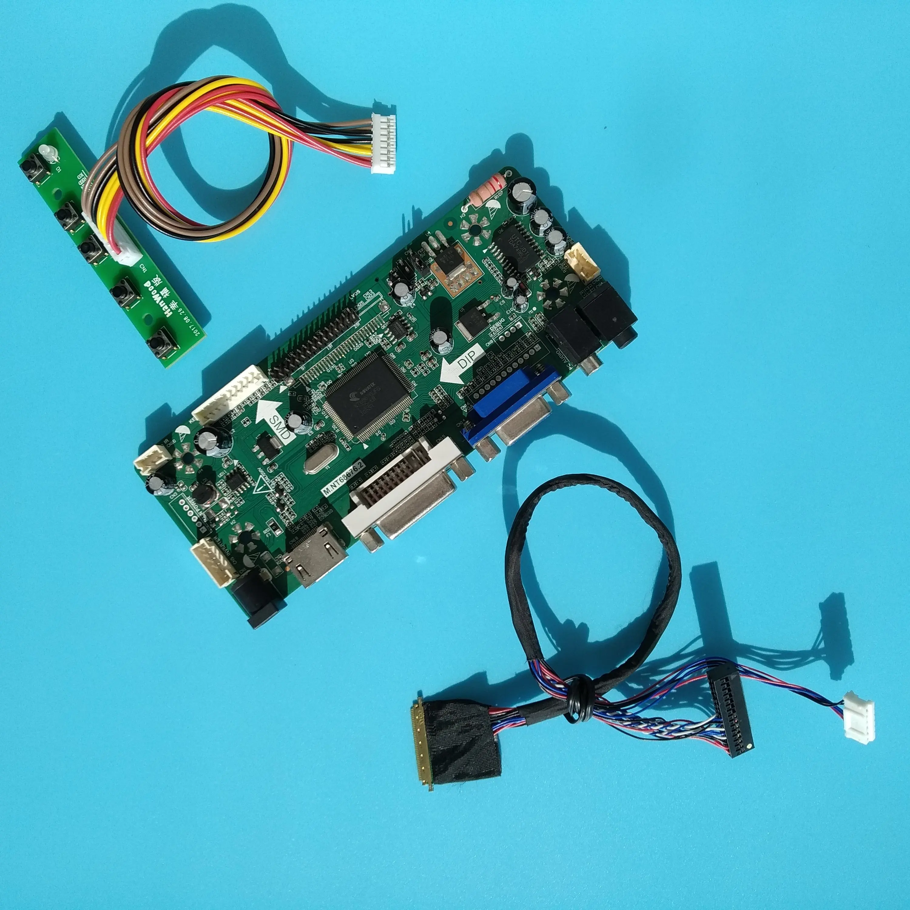 Комплект для N156B6 L05 15 6 "светодиодный DIY ЖК дисплей VGA М. NT68676 40pin монитор 1366X768 HDMI DVI