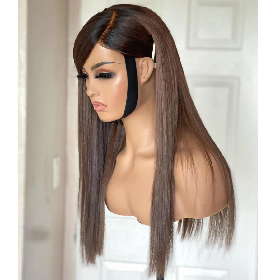 chocolate Brown 360 Frontal Ombre Straight 13x6 Lace front Human Hair Wig with Natural Hairline Silk Base Full Lace U Part Wigs
chocolate Brown 360 Frontal Ombre Straight 13x6 Lace front Human Hair Wig with Natural Hairline Silk Base Full Lace U Part Wigs