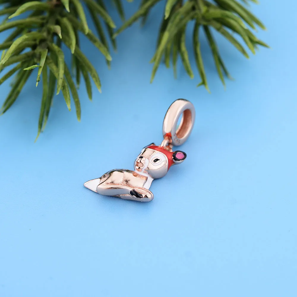 Fit Original Brand Charm Bracelet 925 Silver Rose Gold Plate Deer Elk Bambi Bead For Making Women Christmas Berloque 2021 New 
Fit Original Brand Charm Bracelet 925 Silver Rose Gold Plate Deer Elk Bambi Bead For Making Women Christmas Berloque 2021 New